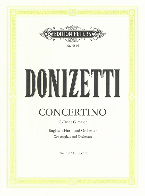 G. Donizetti: Concertino für Engl. Horn<br>+ Orchester - Partitur