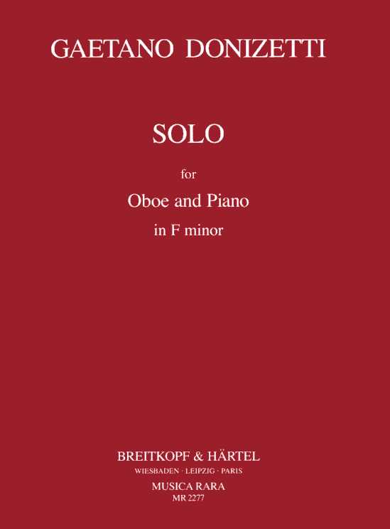 G. Donizetti: Solo f-moll<br>für Oboe + Klavier