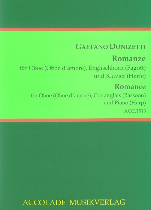 G.Donizetti: Romanze Una furtiva lagrima<br>für Oboe(OD), Engl. Horn(Fagott)+Klavier