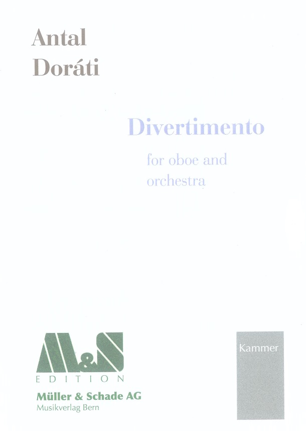 A. Dorati: Divertimento für<br>Oboe + Orchester - Studienpartitur
