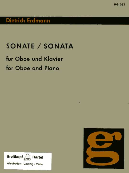 D. Erdmann: Sonate für Oboe<br>+ Klavier