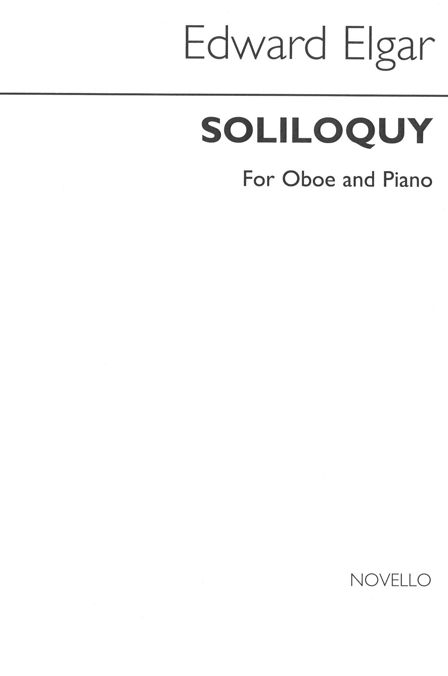 E. Elgar: Soliloquy - für Oboe + Klavier<br>