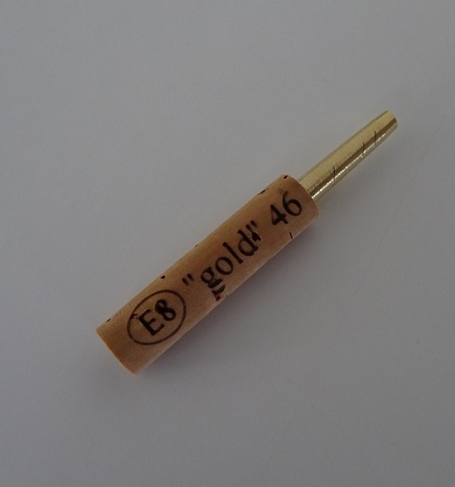 Hülse für Oboe - Typ E 8 "gold" - 46 mm<br>Messing