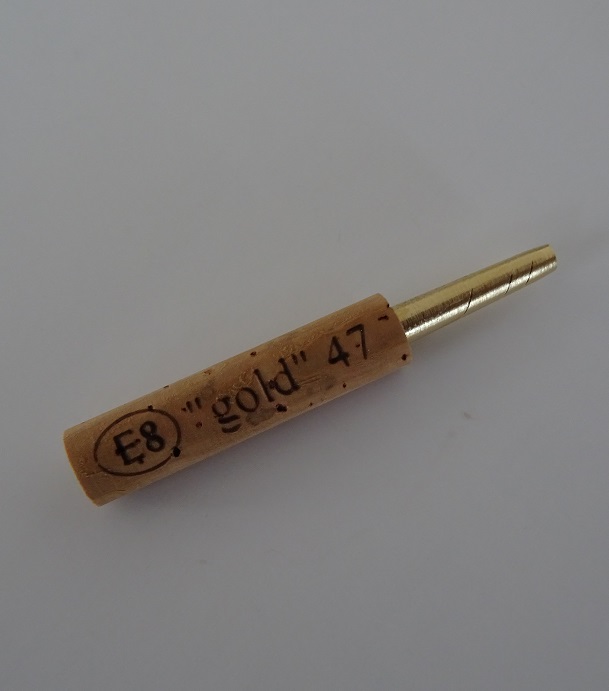 Hülse für Oboe - Typ E 8 "gold" - 47 mm<br>Messing