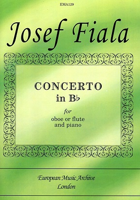 J. Fiala: Concerto in B-Dur für<br>Oboe (oder Flöte) + Orchester - KA