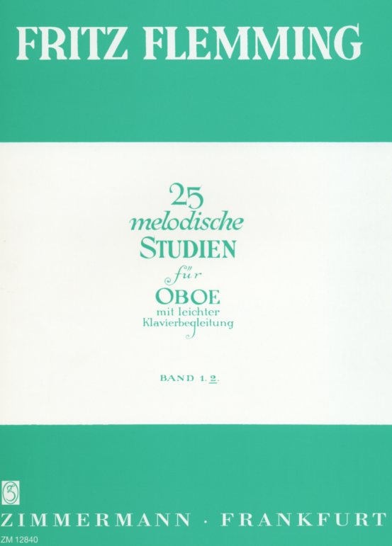 F. Flemming: 25 melodische Studien<br>für Oboe und Klavier - Heft 2