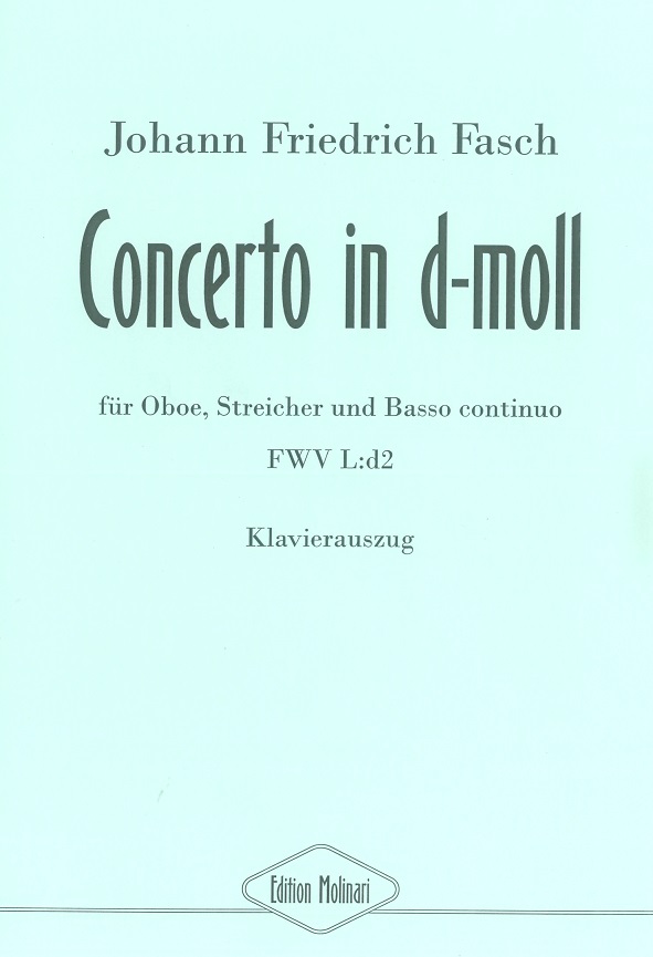 Joh.Fr. Fasch: Concerto d-moll FWV L:d2<br>Oboe + Streicher + BC  - KA