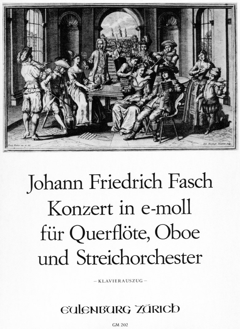 Joh.Fr. Fasch: Konzert e-moll<br>für Flöte, Oboe, Streicher + BC - KA