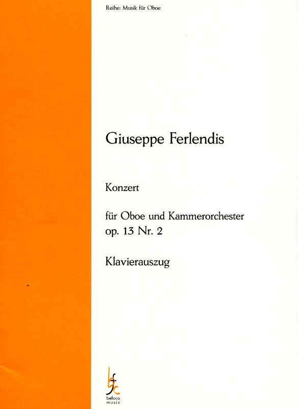 G. Ferlendis (1755-1810): Konzert F-Dur<br>No. 2 op.13 fr Oboe + Orch. - KA
