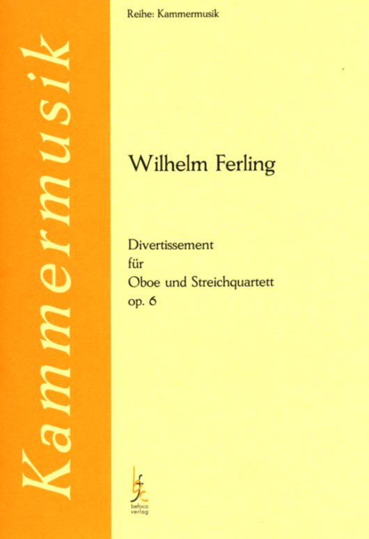W. Ferling: Divertissement für Oboe +<br>Streichquartett - Partitur