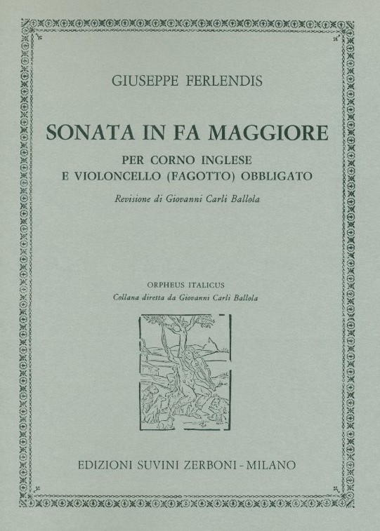 G. Ferlendis (1755-1804): Sonate F-Dur<br>fr Engl. Horn + Cello (Fagott)