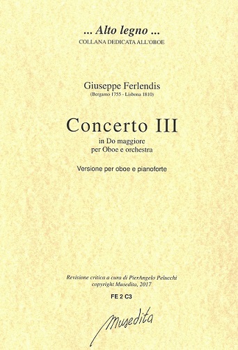 G. Ferlendis (1755-1810): Concerto III<br>C-Dur für Oboe + Orch. - KA