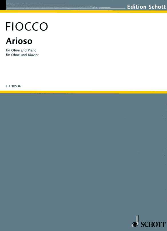 J.H. Fiocco: Arioso - Oboe +<br>Klavier