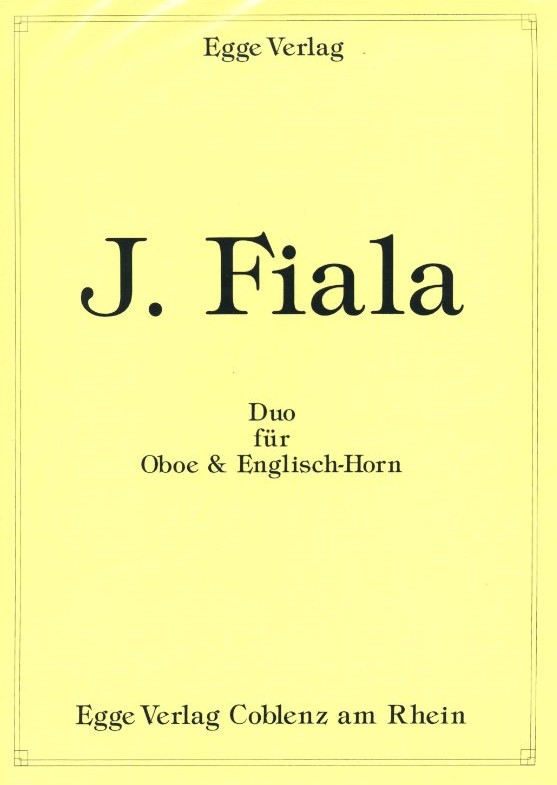 J. Fiala: Duo für Oboe + Engl. Horn<br>