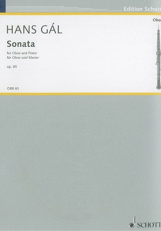 H. Gal(1890-1987): Sonate op. 85<br>fr Oboe + Klavier