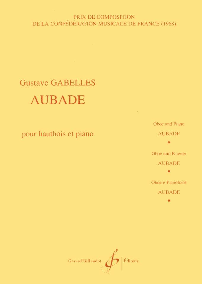 G. Gabelles: &acute;Aubade&acute;<br>fr Oboe + Klavier
