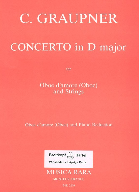 Ch. Graupner: Konzert D-Dur für<br>Oboe dámore + Orch. - KA