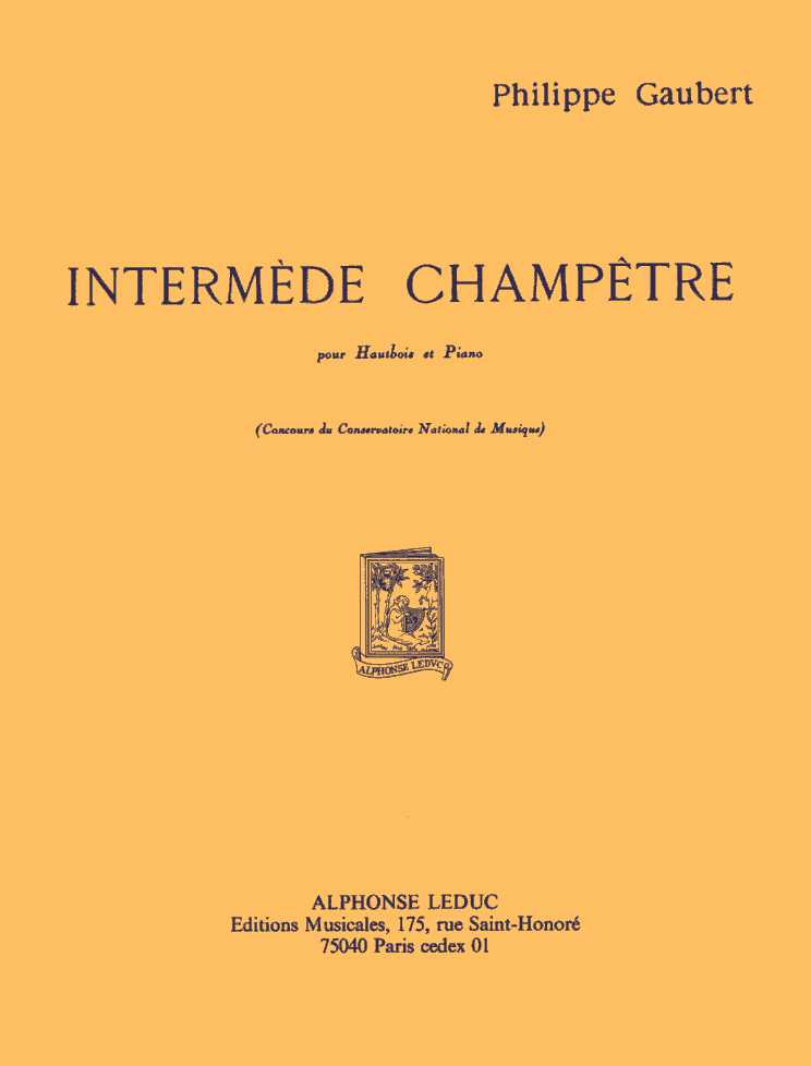 Ph. Gaubert: &acute;Intermde Champtre&acute;<br>fr Oboe + Klavier