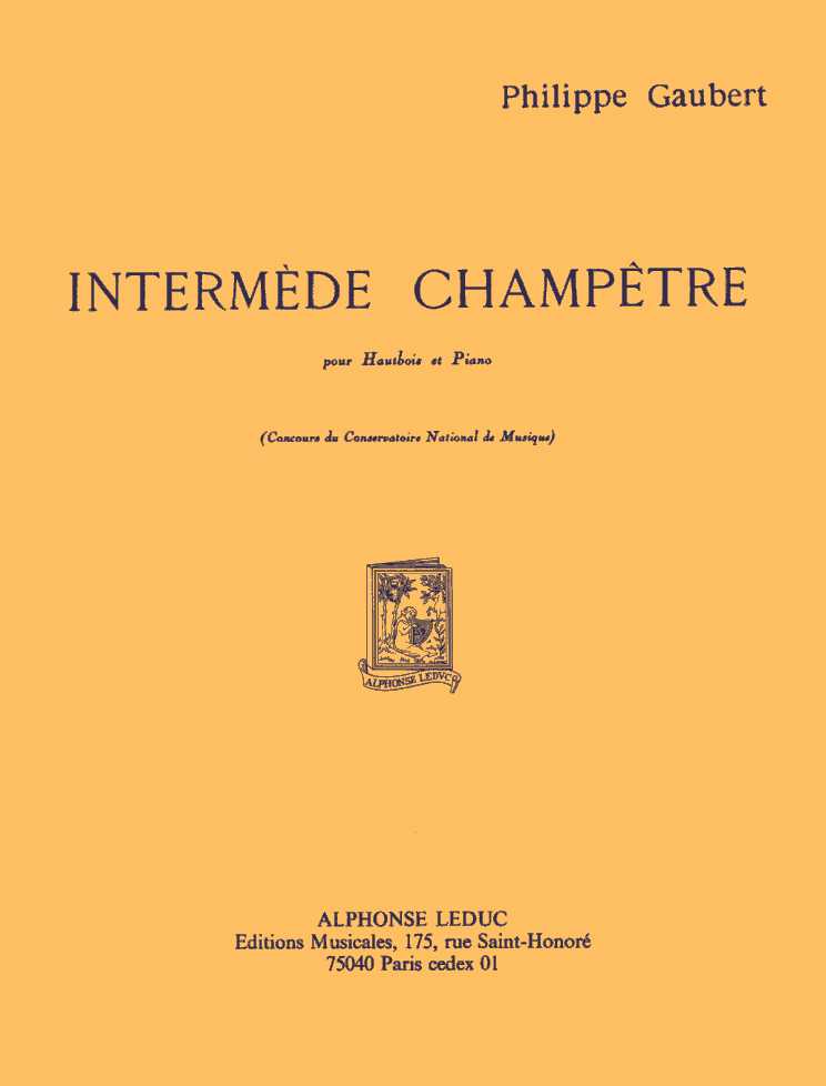 Ph. Gaubert: &acute;Intermde Champtre&acute;<br>fr Oboe + Klavier