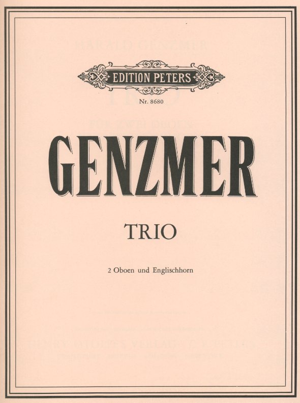 H. Genzmer: Trio fr 2 Oboen + Engl.Horn<br>