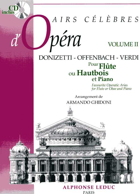 A. Ghidoni: Airs Celebres d&acute;Opera Bd. 2<br>für Oboe + Klavier / mit CD-Begleitung