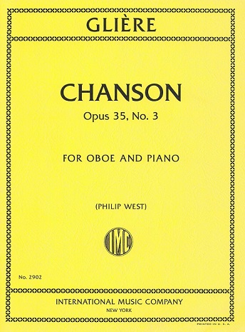 R. Gliere: Chanson op. 35/3<br>für Oboe + Klavier