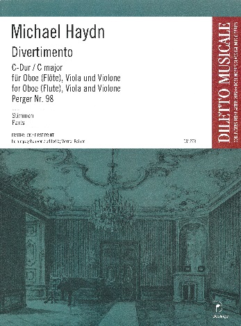 M. Haydn: Divertimento C-Dur P 98 für<br>Oboe, Viola + Kontrabaß - Stimmen