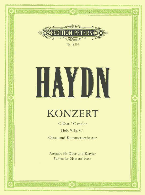 J. Haydn: Konzert C-Dur fr Oboe + Orch.<br>KA - bearb. R.J. Koch