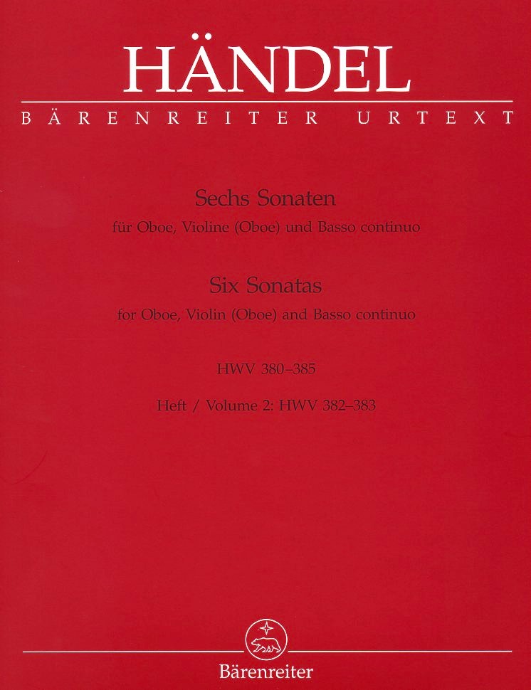 G.Fr. Hndel: 6 Sonaten fr<br>Oboe, Violine + BC Bd 2 - HWV 382-383