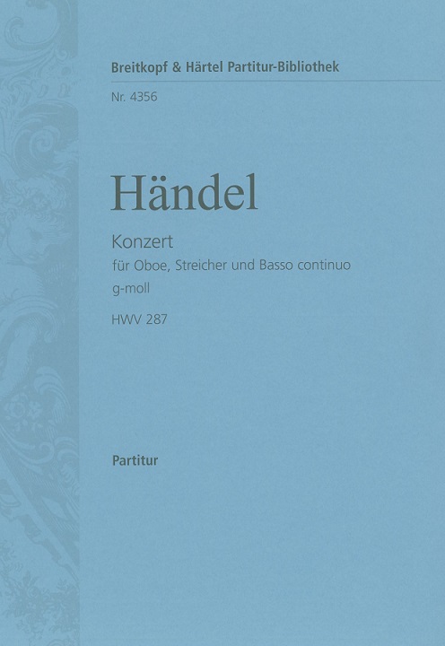 G.Fr. Hndel: Konzert 3 g-moll<br>Oboe + Streichorch. - Partitur