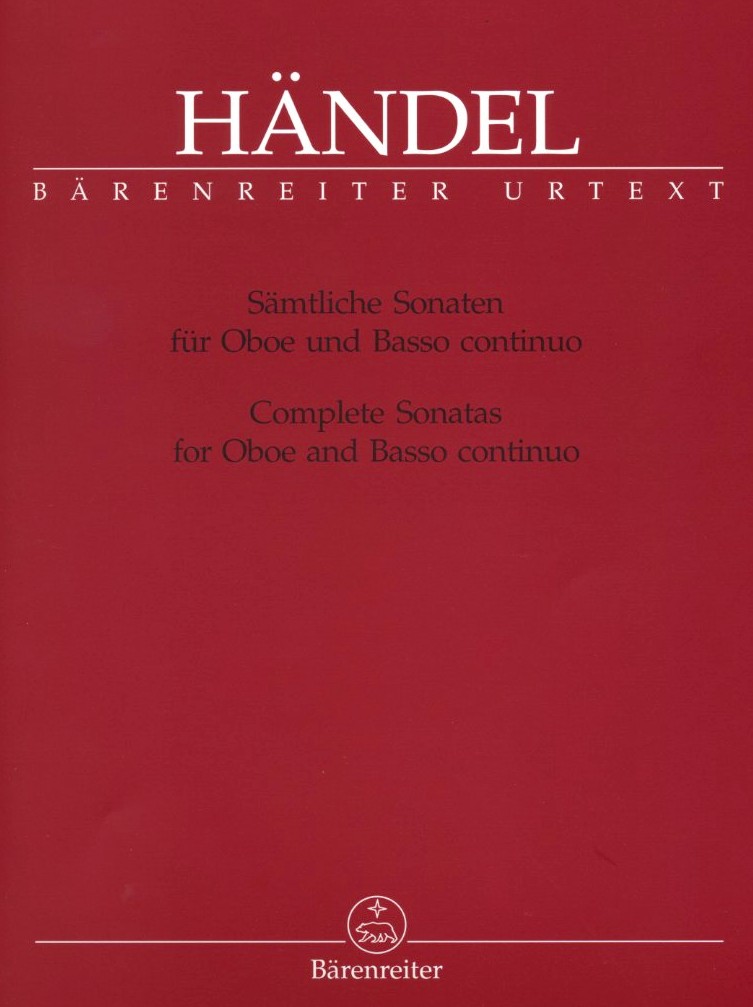 G.Fr. Händel: 3 Sonaten für Oboe + BC<br>c-moll/B/FDur-HWV366+357+363 -BA