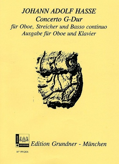 J.A. Hasse: Konzert G-Dur fr<br>Oboe, Streicher + BC - KA