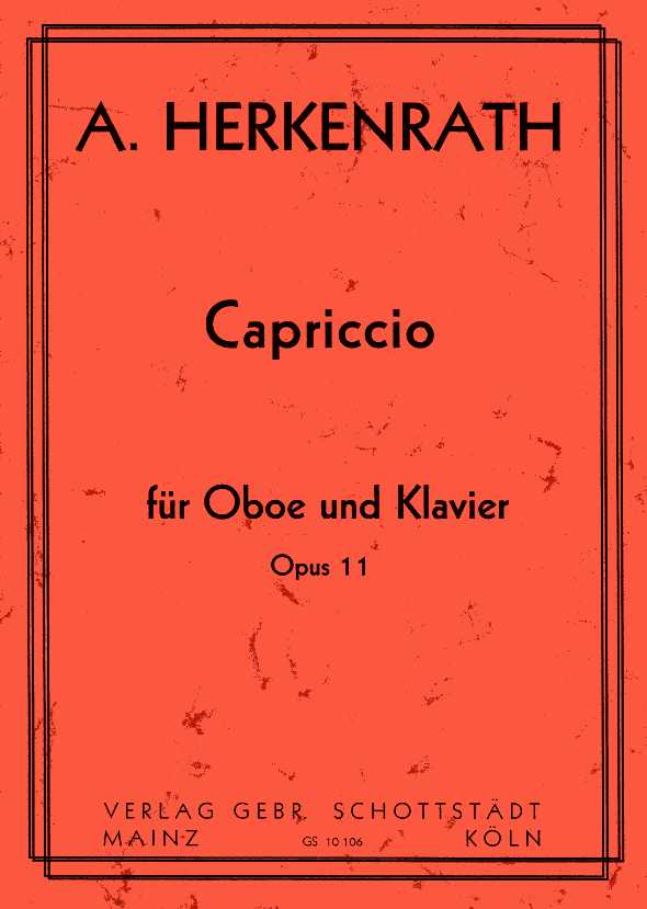 A. Herkenrath (*1970): Capriccio op. 11<br>für Oboe + Klavier