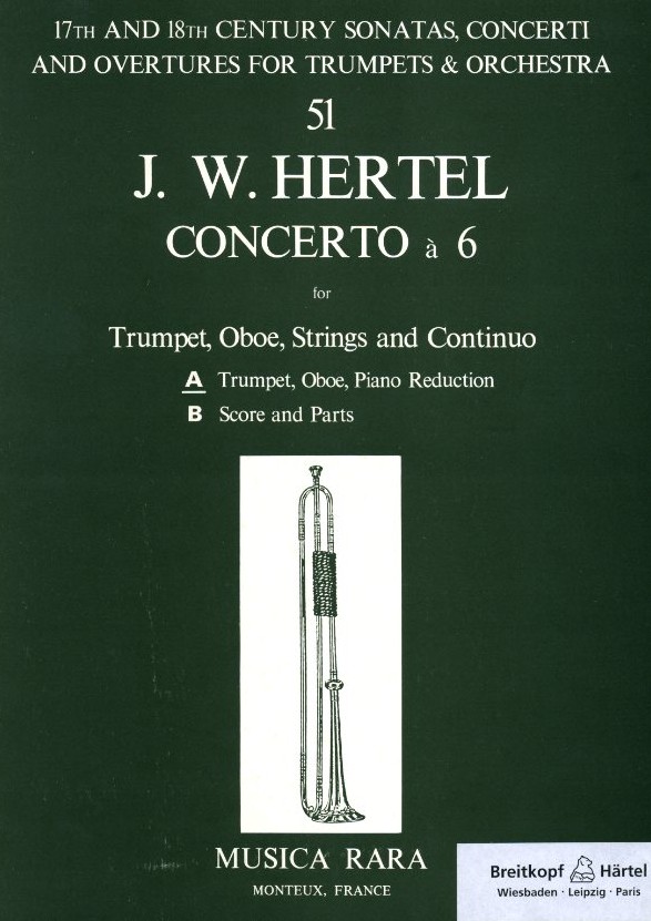 J.W. Hertel: Concerto 6<br>fr Oboe, Trompete + Orch. - KA