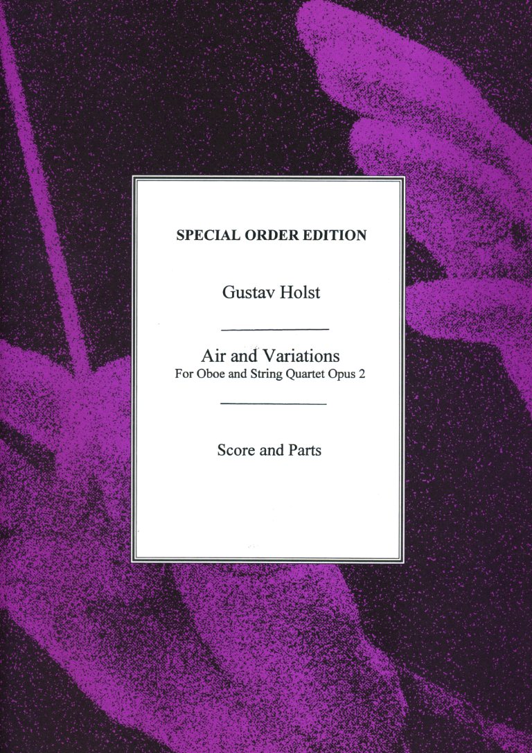 G. Holst: &acute;Air + Variations&acute; - für Oboe+<br>Streichquartett - Stimmen + Partitur