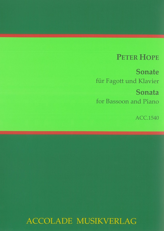 P. Hope(*1930): Sonate fr<br>Fagott + Klavier (2014)