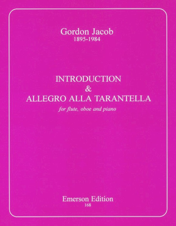 G. Jacob: Introduction + Allegro alla<br>Tarantella - Flte, Oboe + Klavier
