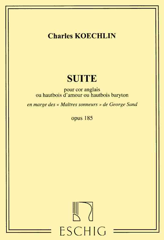 Ch. Koechlin: Suite op. 185<br>Engl. Horn solo