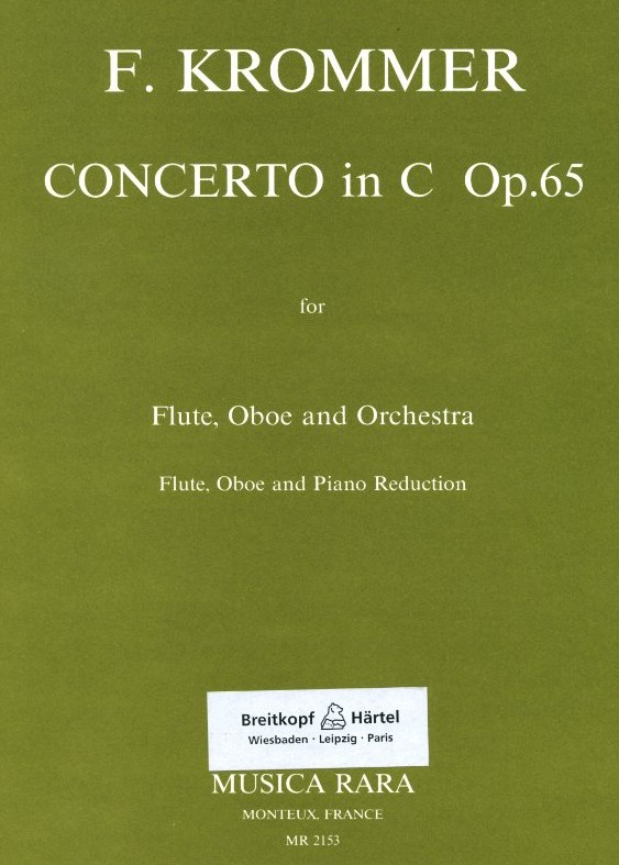 F. Krommer: Konzert C-Dur op. 65 fr<br>Oboe, Flte + Orchester - KA