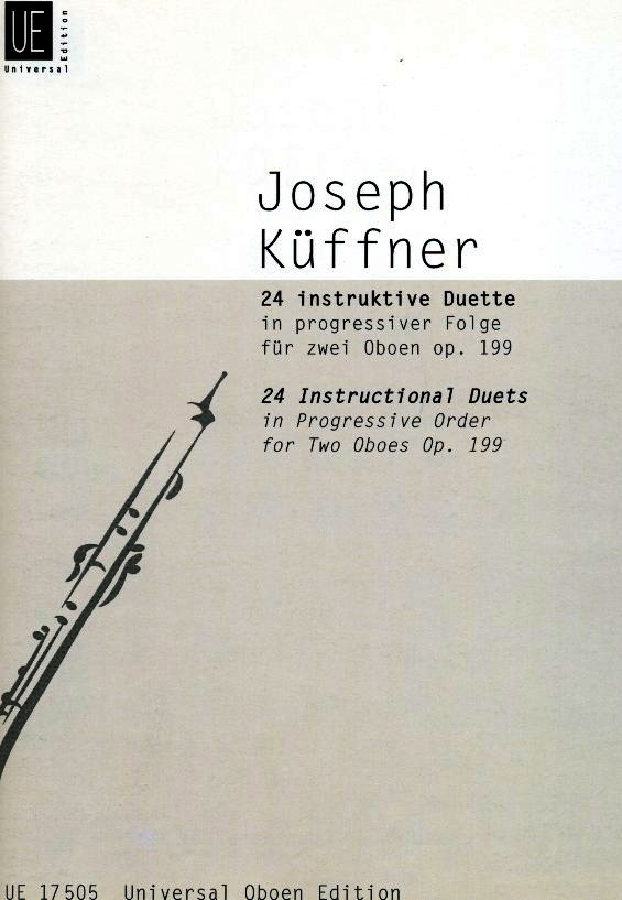 J. Kffner: 24 instruktive Duette<br>in progr. Folge op. 199 / fr zwei Oboen
