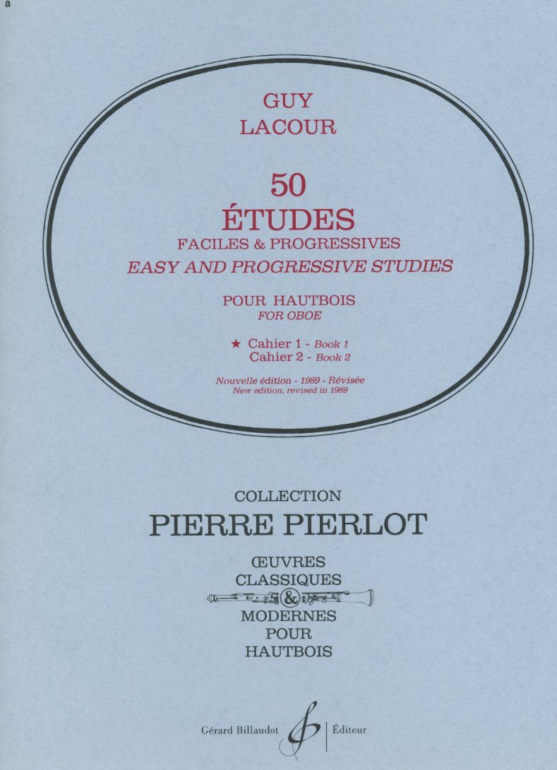 G. Lacour: 50 Etudes Faciles et<br>Progressives für Oboe - Vol. 1