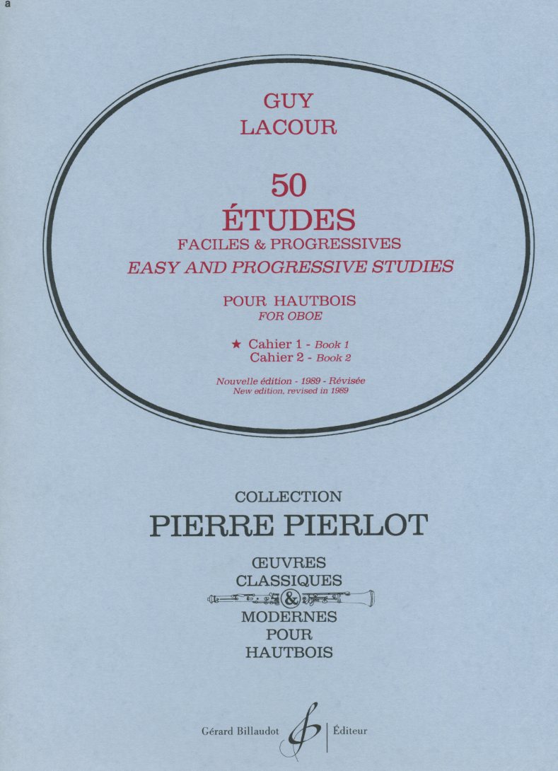 G. Lacour: 50 Etudes Faciles et<br>Progressives fr Oboe - Vol. 1