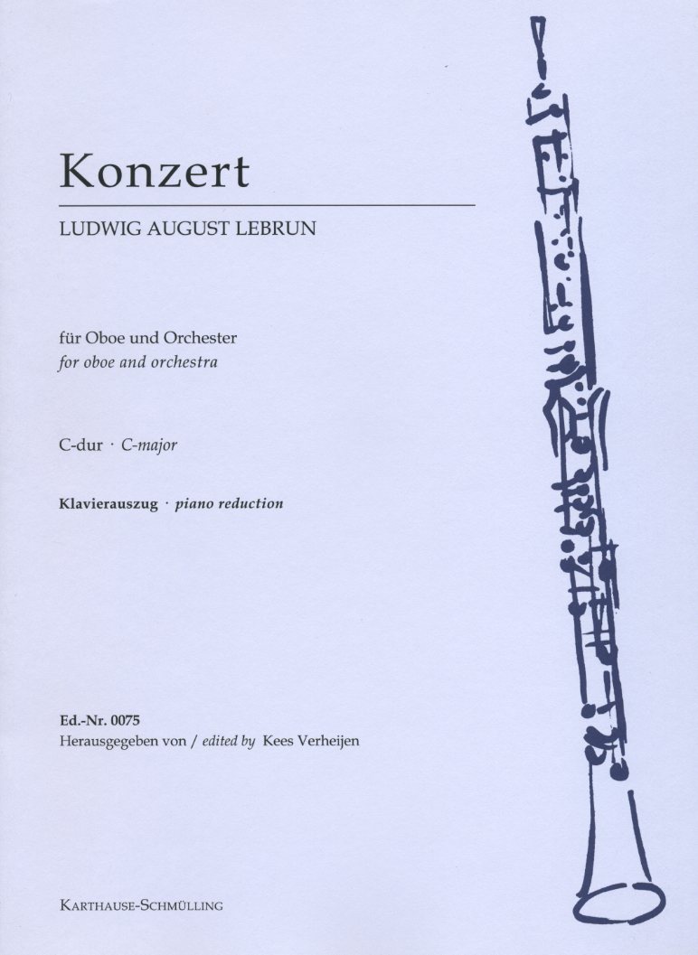 Lebrun: Konzert No. 2 C-Dur fr Oboe<br>und Orchester - KA