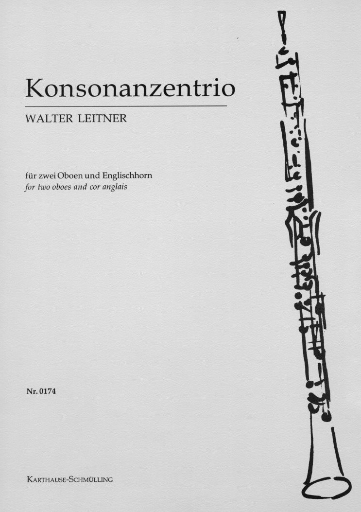 W. Leitner: Konsonanzentrio<br>fr 2 Ob. + Engl. Horn (Part. + Stimmen)