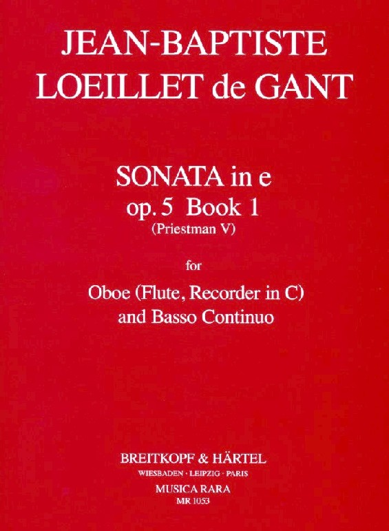 J.B. Loeillet: Sonate e-moll<br>Blockflte(Oboe) + BC op. 5/1