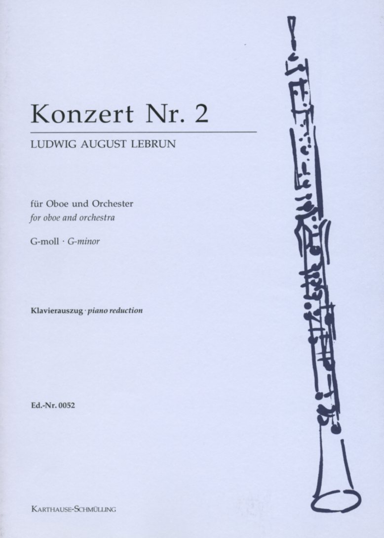 Lebrun: Konzert No. 2 g-moll fr Oboe<br>und Orchester - KA