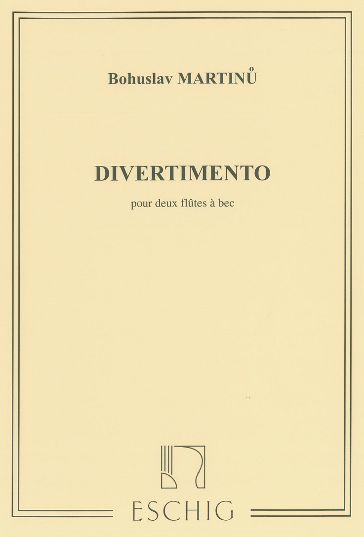B. Martinu: Divertimanto fr 2 Block-<br>flten (Oboen)