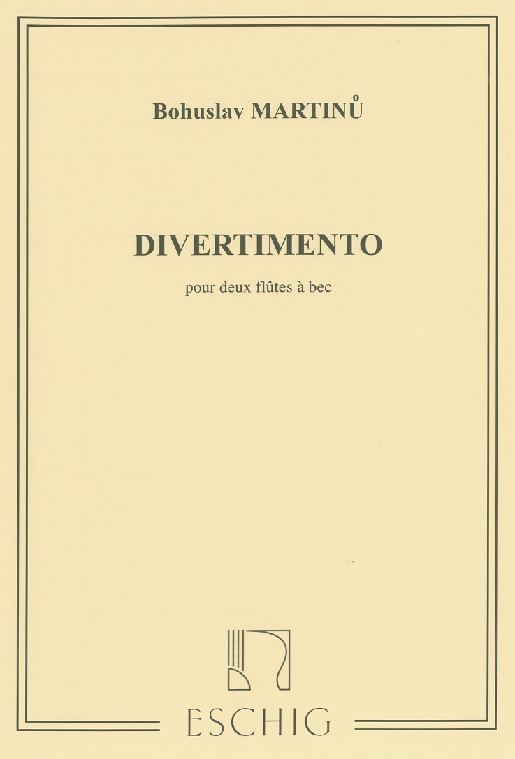 B. Martinu: Divertimanto fr 2 Block-<br>flten (Oboen)