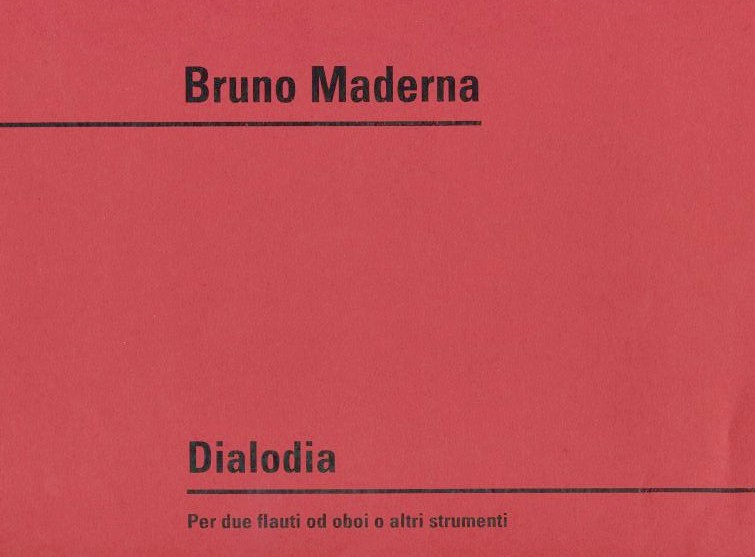 B. Maderna: "Dialodia" (1964)<br>für 2 Oboen