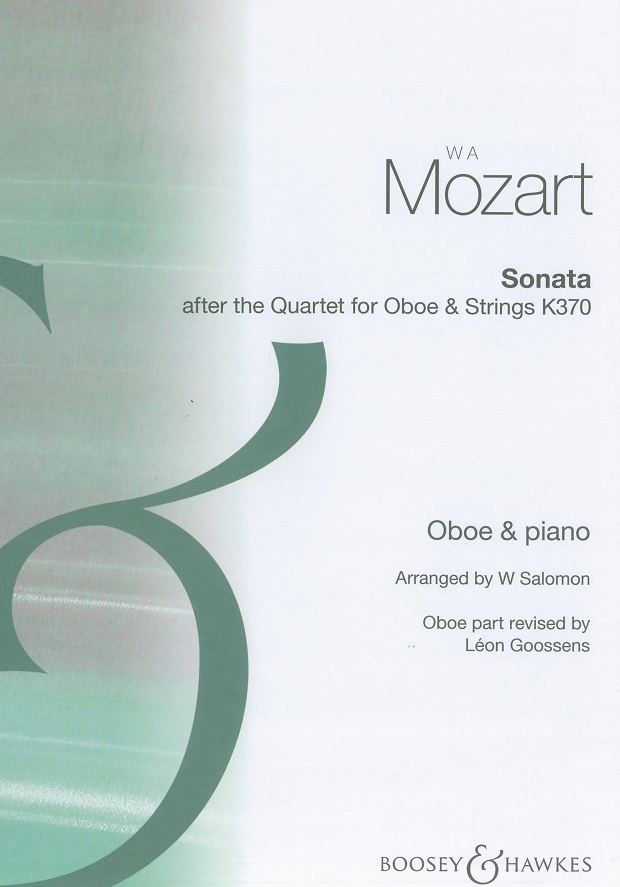 W.A. Mozart: Sonate fr Oboe -BH 15787-<br>nach dem Oboenquartett /Ob + Klavier